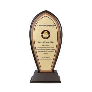 Rosewood Piano Finish Scroll Wooden Award Plaques Signs, SKU: PQ-3035